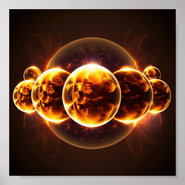 Multiple suns aligned poster (Front)