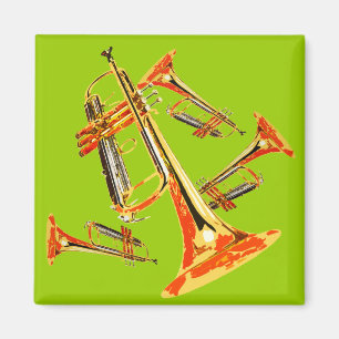 Multiple Trumpets Magnet