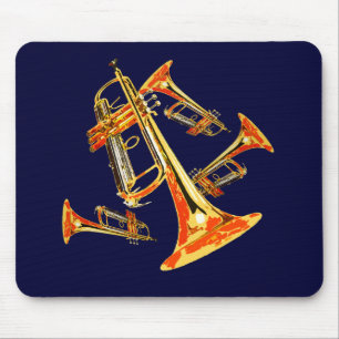 Multiple Trumpets Mouse Mat