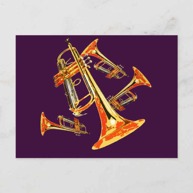 Multiple Trumpets Postcard (Front)