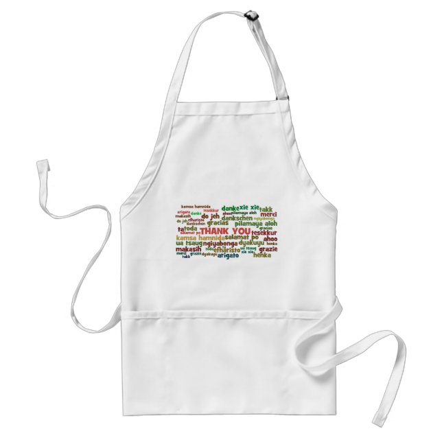 Multiple Ways to Say Thank You in Many Languages Standard Apron (Front)