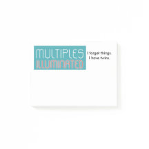 Multiples Illuminated Post-It Notepad (Twins)