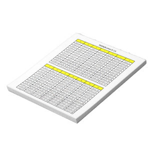 Multiplication Notepad #0-13