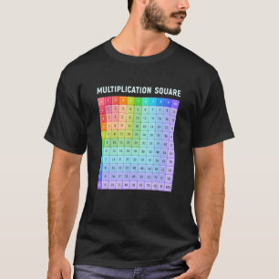 Multiplication Square Number Learning Math Educati T-Shirt