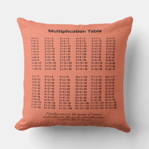 Multiplication Table Cushion
