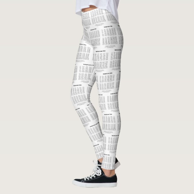 Multiplication Table Leggings (Left)
