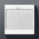 Multiplication Table    Plaque<br><div class="desc">A huge multiplication table to help your struggling students remember their times tables. A great teacher tool. I teach it works...  put away the calculators and let them practice the old fashioned way.</div>