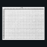 Multiplication Table Poster<br><div class="desc">Multiplication Table. Great tool for a math teacher. Students struggle with their tables all the way to high school. A great gift for the math classroom.</div>