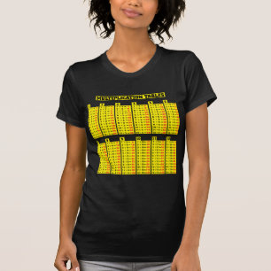 Multiplication tables - math T-Shirt