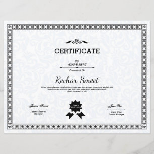 Multipurpose Certificate