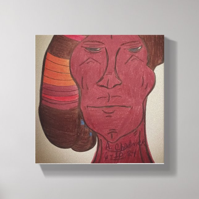 Multiracial Art Stretched Canvas Print (Front)