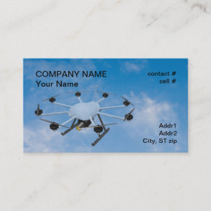 multirotor surveillance drone business card