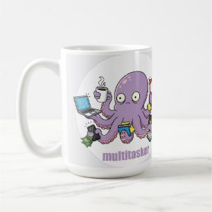 Multitasker – Funny Chaotic Octopus Dark Humor Coffee Mug