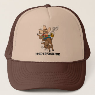 Multitasking Bull Rider Trucker Hat