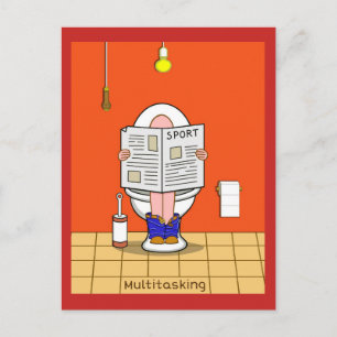 Multitasking Postcard