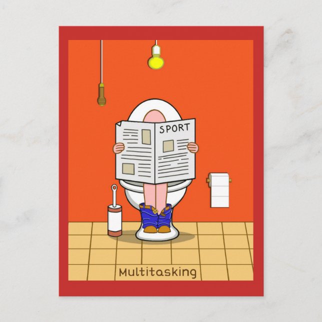 Multitasking Postcard (Front)