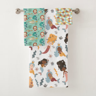 Multitude of Mermaids Trio Bath Towel Set