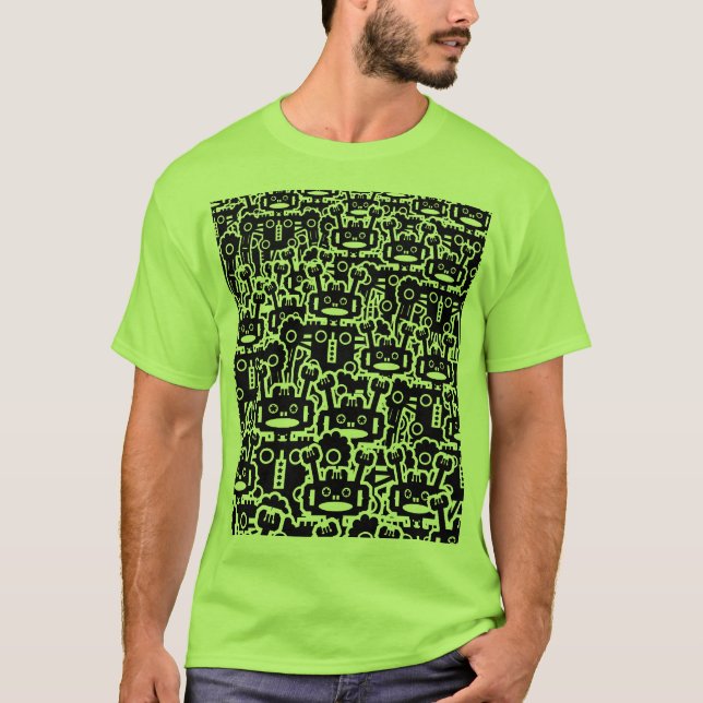 Multitude of Robots - Customised T-Shirt (Front)