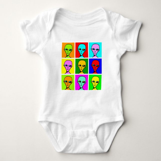 Multiversal Pop - Customised Baby Bodysuit (Front)