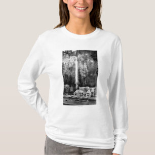 Multnomah Falls and Lodge Photograph T-Shirt