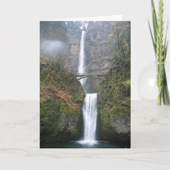 "Multnomah Falls" Birthday Card (Front)