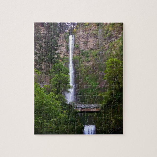 Multnomah Falls Bridge Repair, Oregon Jigsaw Puzzle (Vertical)