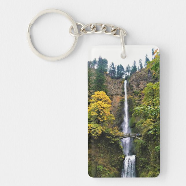 Multnomah Falls, Columbia River Gorge, Oregon Key Ring (Front)