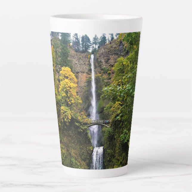 Multnomah Falls, Columbia River Gorge, Oregon Latte Mug (Front)