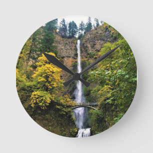 Multnomah Falls, Columbia River Gorge, Oregon Round Clock