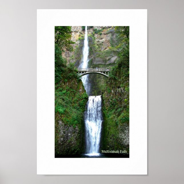 Multnomah Falls Columbia River, OR Poster (Front)
