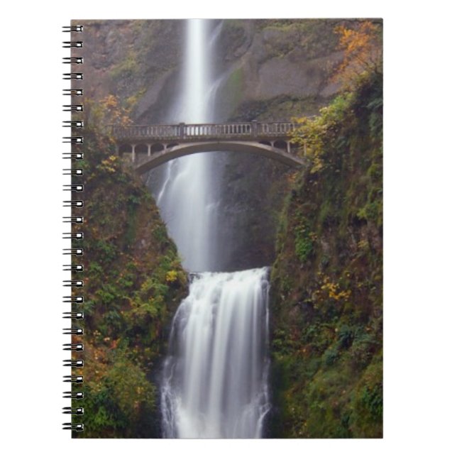 Multnomah Falls in late Autumn Notebook (Front)
