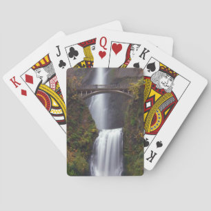 Multnomah Falls in late Autumn Playing Cards