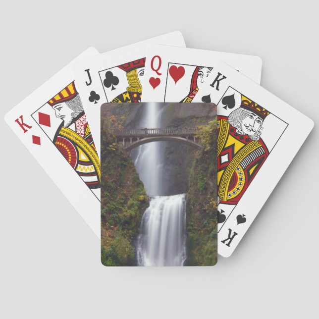 Multnomah Falls in late Autumn Playing Cards (Back)