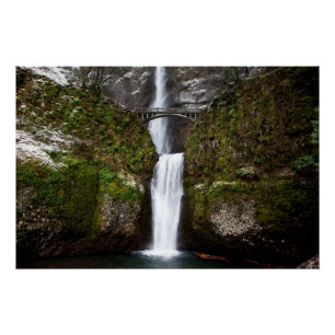 Multnomah Falls in the Columbia Gorge Poster