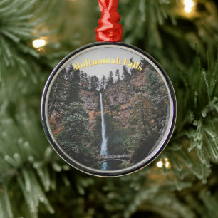 Multnomah Falls Metal Tree Decoration