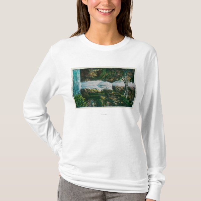 Multnomah Falls on Columbia River T-Shirt (Front)