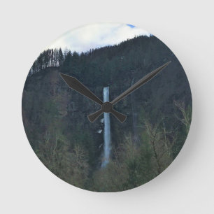 Multnomah Falls, OR Round Clock