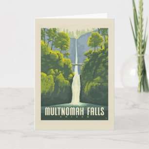 Multnomah Falls Oregon Card