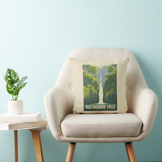Multnomah Falls | Oregon Cushion (Chair)