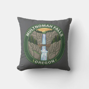Multnomah Falls Oregon Cushion