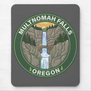 Multnomah Falls Oregon Mouse Mat