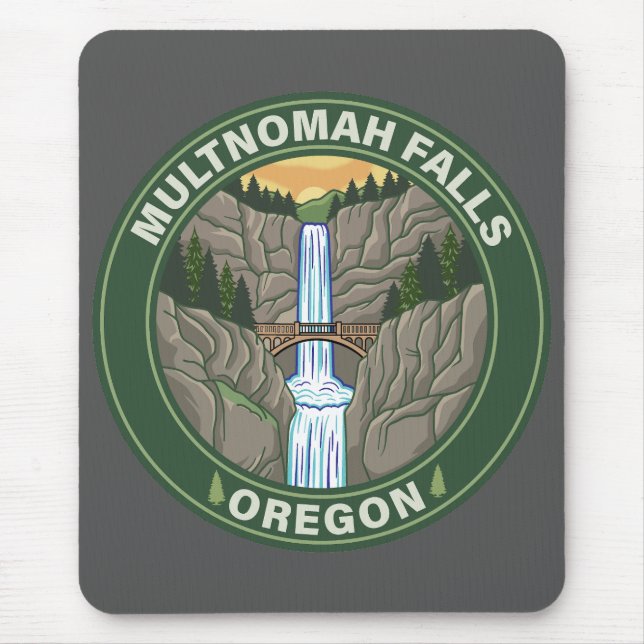 Multnomah Falls Oregon Mouse Mat (Front)