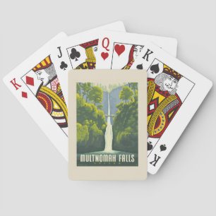 Multnomah Falls   Oregon Playing Cards