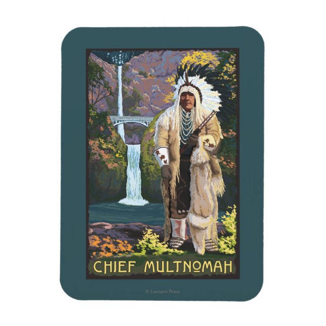 Multnomah Falls, OregonChief Multnomah Magnet (Vertical)