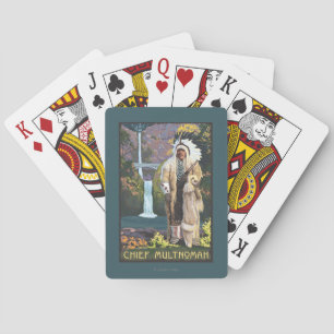 Multnomah Falls, OregonChief Multnomah Playing Cards