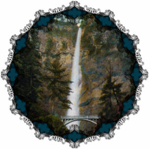 Multnomah Falls Ornament Photo Sculpture Decoration