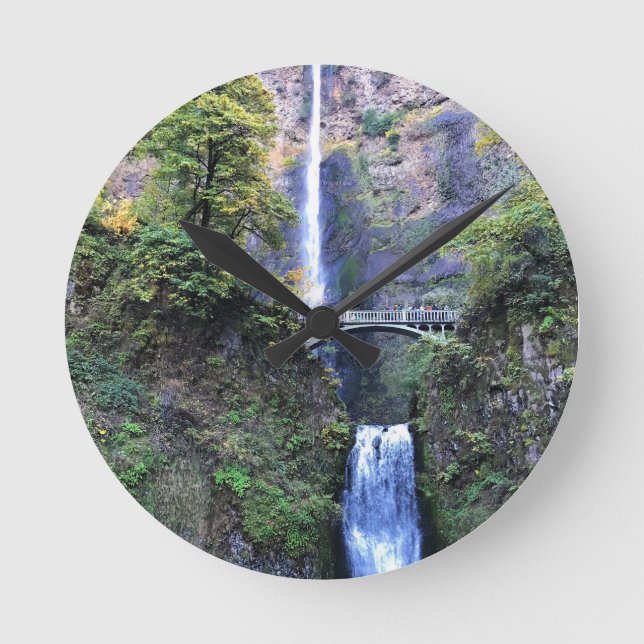 Multnomah Falls Round Clock (Front)