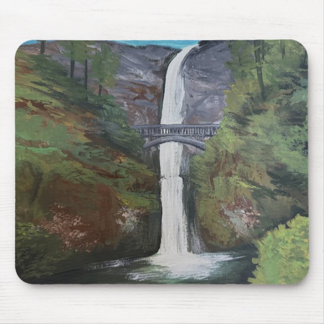 Multnomah Falls View Mouse Mat (Front)