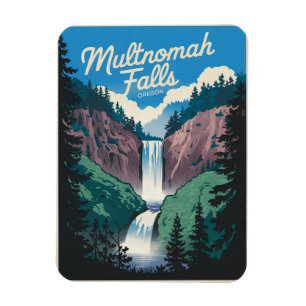 Multnomah Falls vintage  Magnet