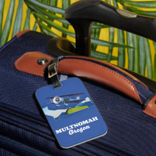 Multnomah Oregon travel map Luggage Tag